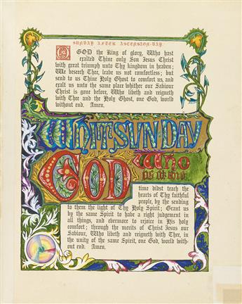 (ILLUMINATED RELIGIOUS MANUSCRIPT.) The Anglican Missal, Being the Order for the Administration of the Holy Communion ...